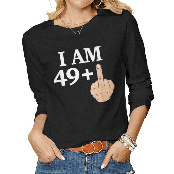 Vintage 50Th Birthday Made In 1969 49 Plus 1 Women Long Sleeve T-shirt