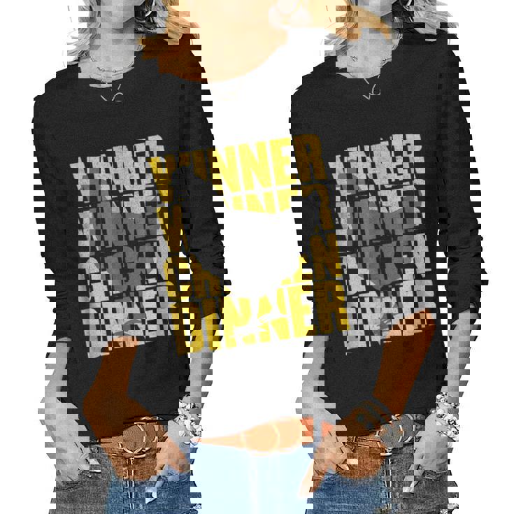 Winner Winner Chicken Dinner Chicken T Women Long Sleeve T-shirt