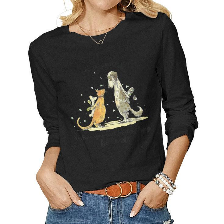 In A World Where You Can Be Anything Be Kind Unity Day Women Long Sleeve T-shirt