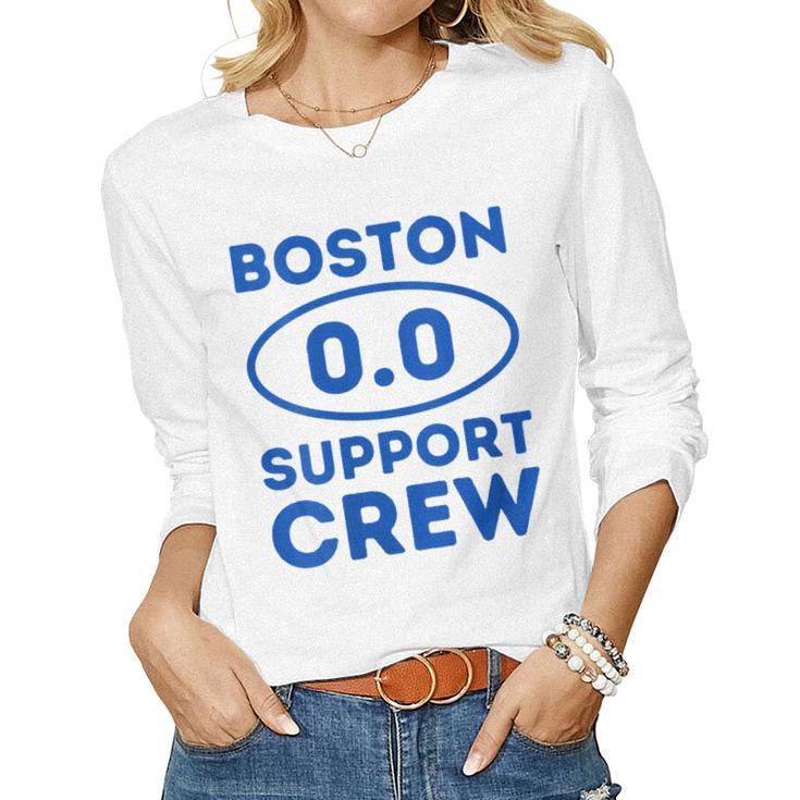 Womens 2023 Marathon Boston Support Crew Marathon 00 Support Staff Women Long Sleeve T-shirt