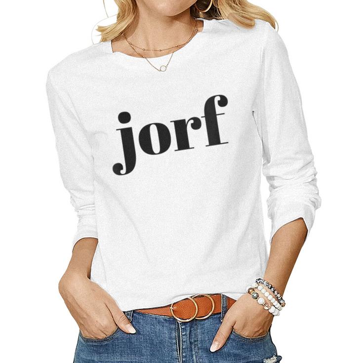Womens Jorf Jury Duty Trial Attorney Juror Judge Women Long Sleeve T-shirt