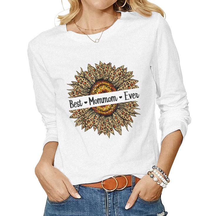 Best Mommom Ever Sunflower Mommom Women Long Sleeve T-shirt