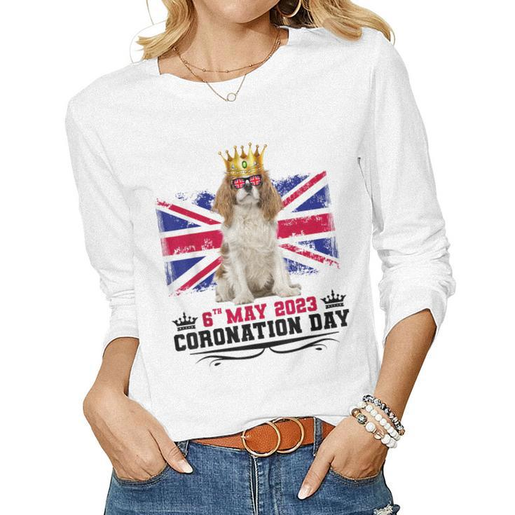 Cavalier King Charles Women Coronation Day Women Long Sleeve T-shirt