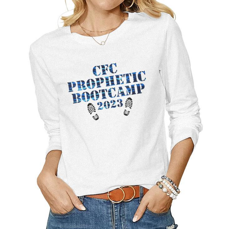 Womens Cfc Prophetic Bootcamp 2023 Women Long Sleeve T-shirt