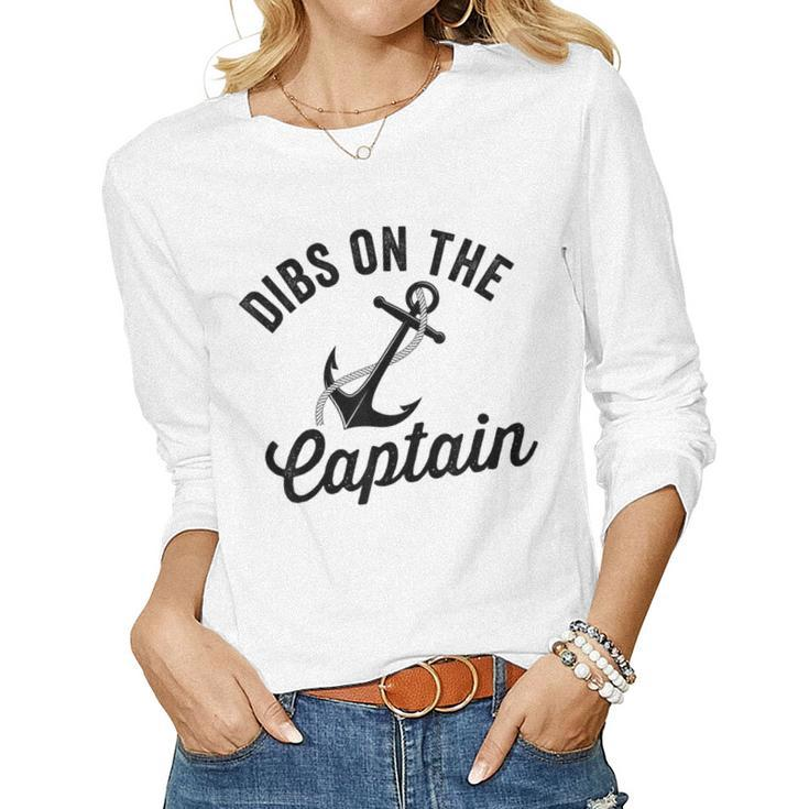 Dibs On The Captain Captain Wife Women Long Sleeve T-shirt