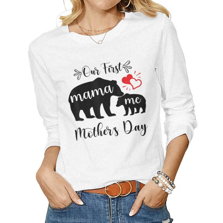 Our First Outfit For Mom And Baby Women Long Sleeve T-shirt