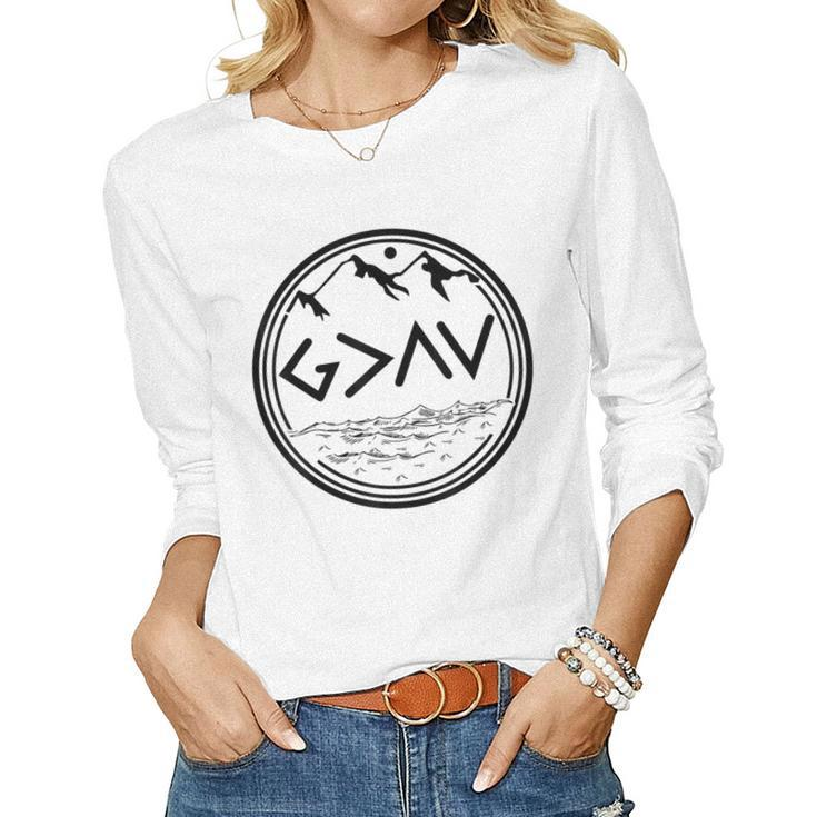 God Is Greater Than The Highs And Lows Women Long Sleeve T-shirt