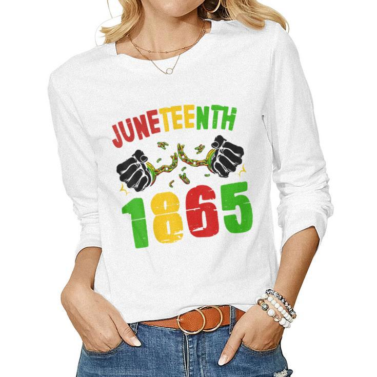 Junenth 19Th 1865 Pride Black African American Women Men Women Long Sleeve T-shirt