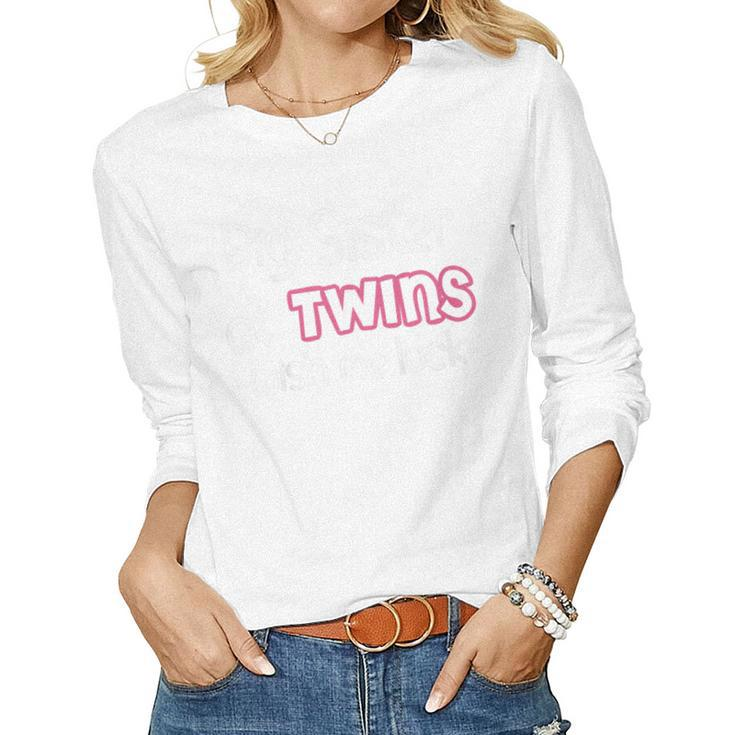 Kids Big Sister Of Twins Promoted To Big Brother Women Long Sleeve T-shirt