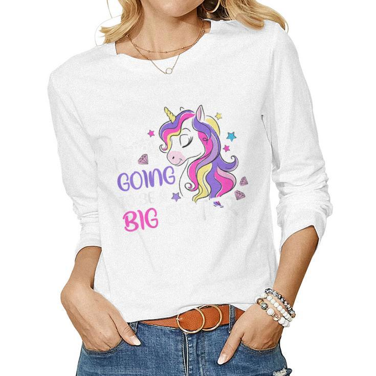 Kids Im Going To Be A Big Sister Unicorn Women Long Sleeve T-shirt