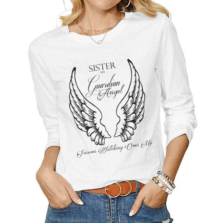 Sister Guardian Angel Memorial Women Long Sleeve T-shirt