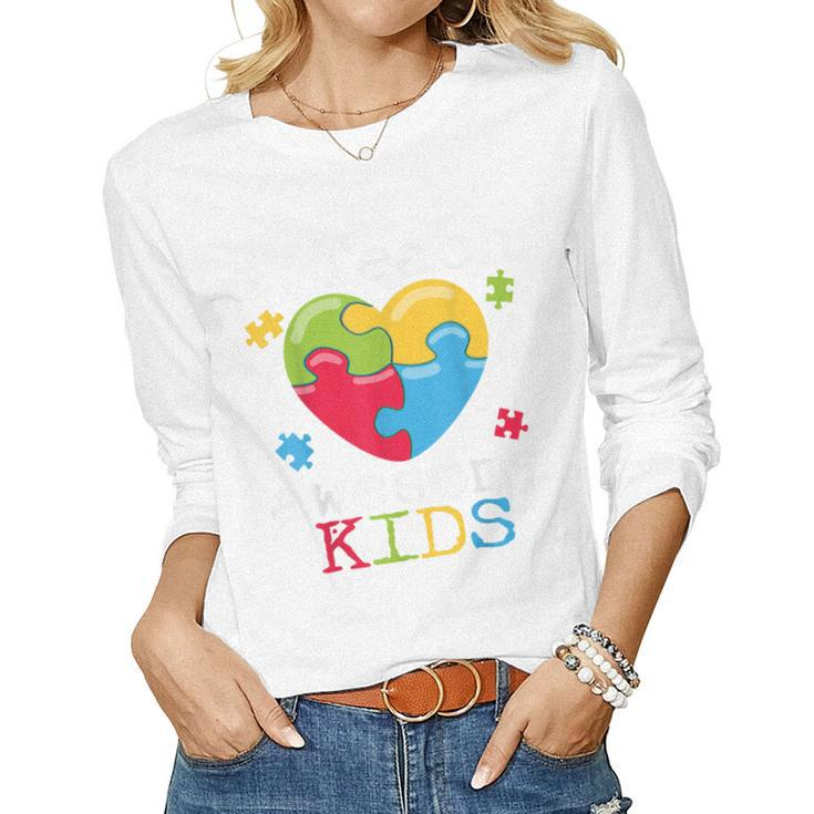 Special Education Teacher Sped Support Autism Women Long Sleeve T-shirt