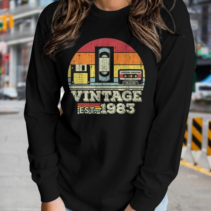 40 Year Old Vintage 1983 40Th Birthday For Women Men Women Long Sleeve T-shirt Gifts for Her