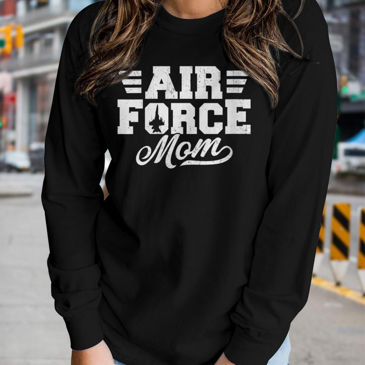 Air Force Mom Proud Mother Family Air Force Women Long Sleeve T-shirt Gifts for Her