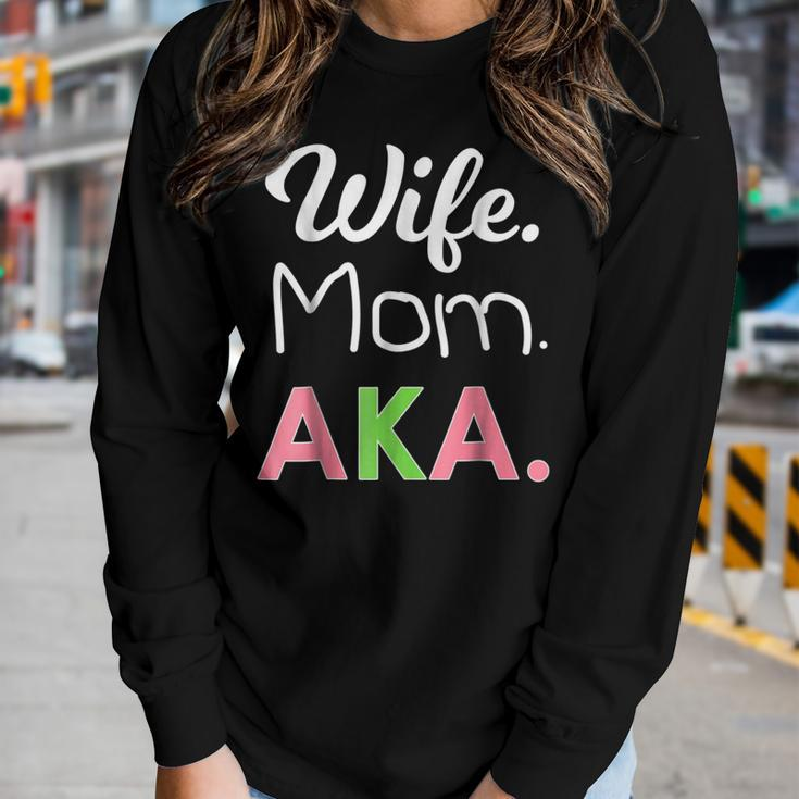 Aka Mom Alpha Sorority For Proud Mother Wife Women Long Sleeve T-shirt Gifts for Her
