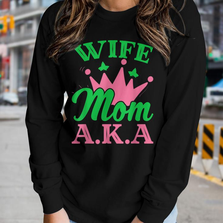 Aplha Pretty Girls Sorority 1908 For Aka Mom & Wife Women Long Sleeve T-shirt Gifts for Her