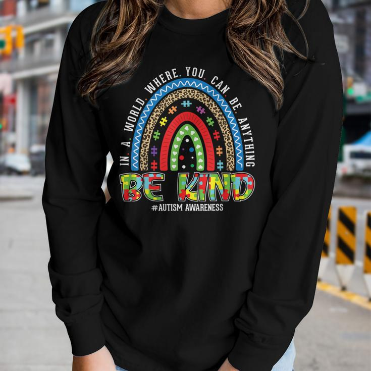 Autism Awareness Be Kind Kindness Inspirational Motivational Women Long Sleeve T-shirt Gifts for Her