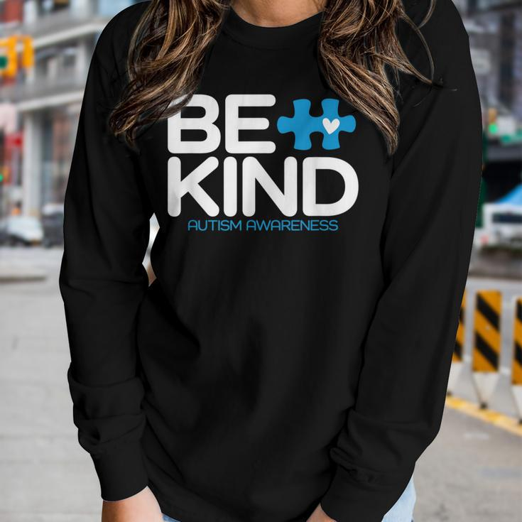 Autism Be Kind Women Men Kids Be Kind Autism Awareness Women Long Sleeve T-shirt Gifts for Her