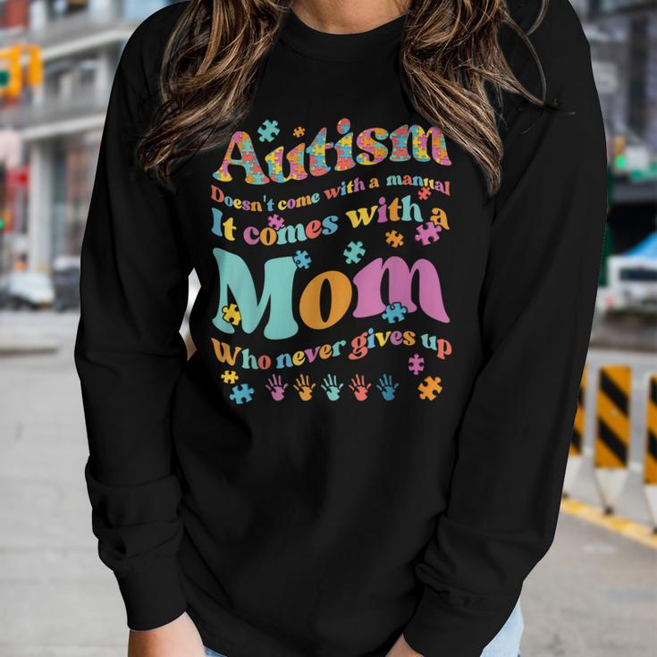 Autism Mom Life Autism Awareness Month Mama Autistic Vintage Women Long Sleeve T-shirt Gifts for Her