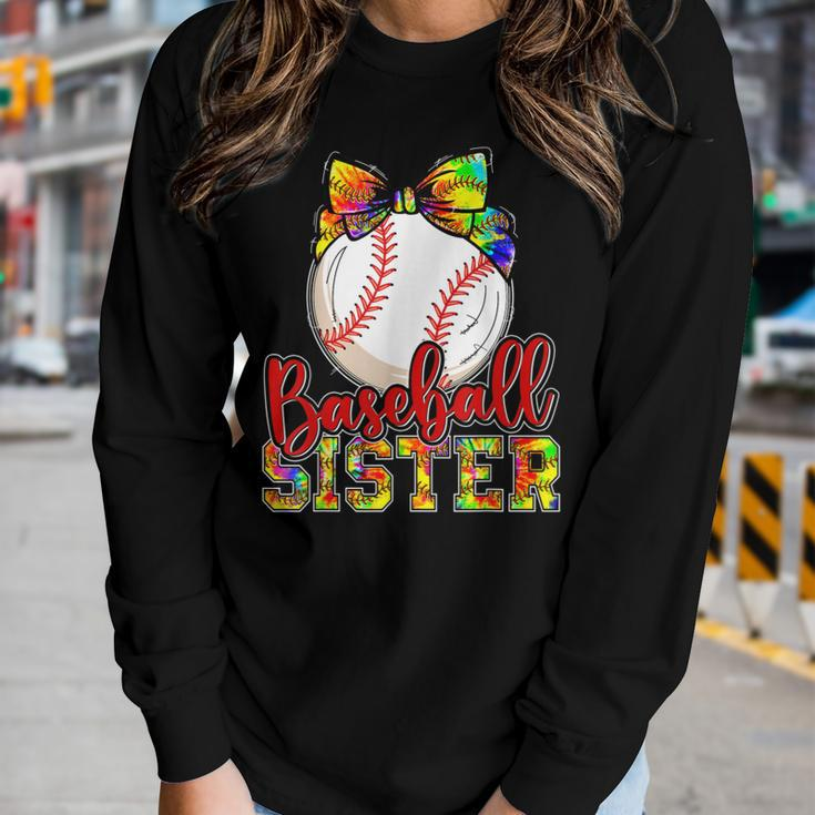 Baseball Sister Cute Baseball For Sisters Children Kids Women Long Sleeve T-shirt Gifts for Her