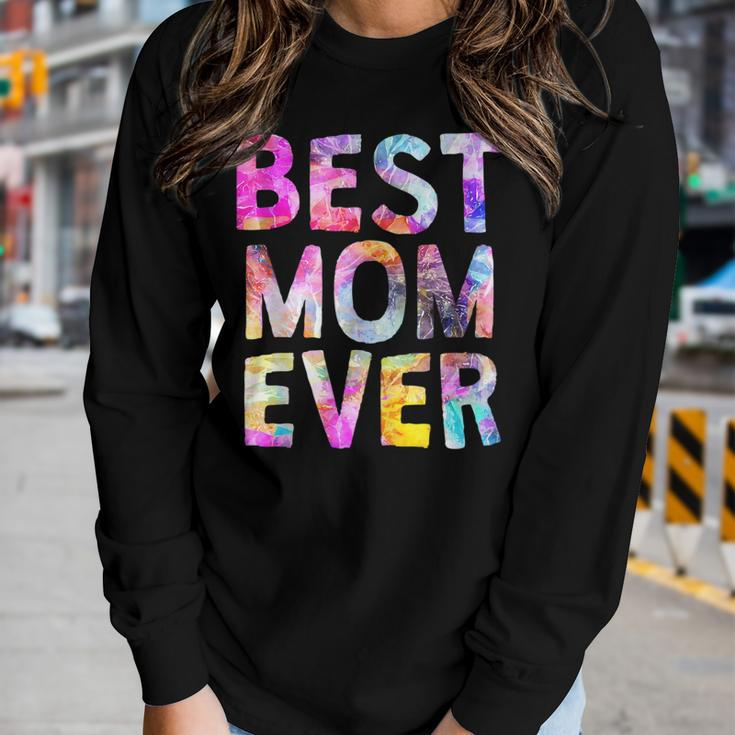 Best Mom Ever Awesome Proud Mommy Life Fun Mama Women Long Sleeve T-shirt Gifts for Her