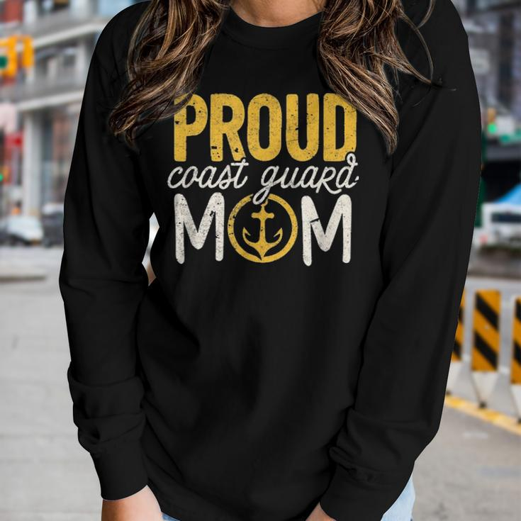 Coast Guard Mom Gift Proud Coast Guard Mom Retirement Women Graphic Long Sleeve T-shirt Gifts for Her