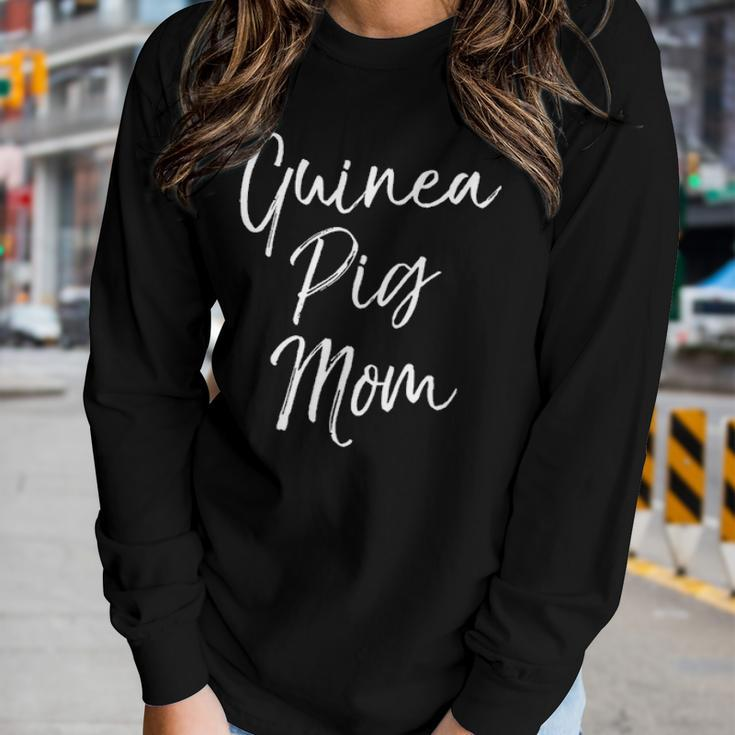 Cute Mothers Day Gift For Pet Moms Funny Guinea Pig Mom Women Graphic Long Sleeve T-shirt Gifts for Her