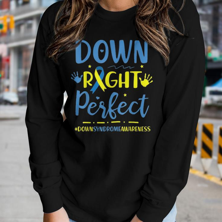 Down Syndrome Awareness For Parents Mom Down Syndrome V2 Women Graphic Long Sleeve T-shirt Gifts for Her
