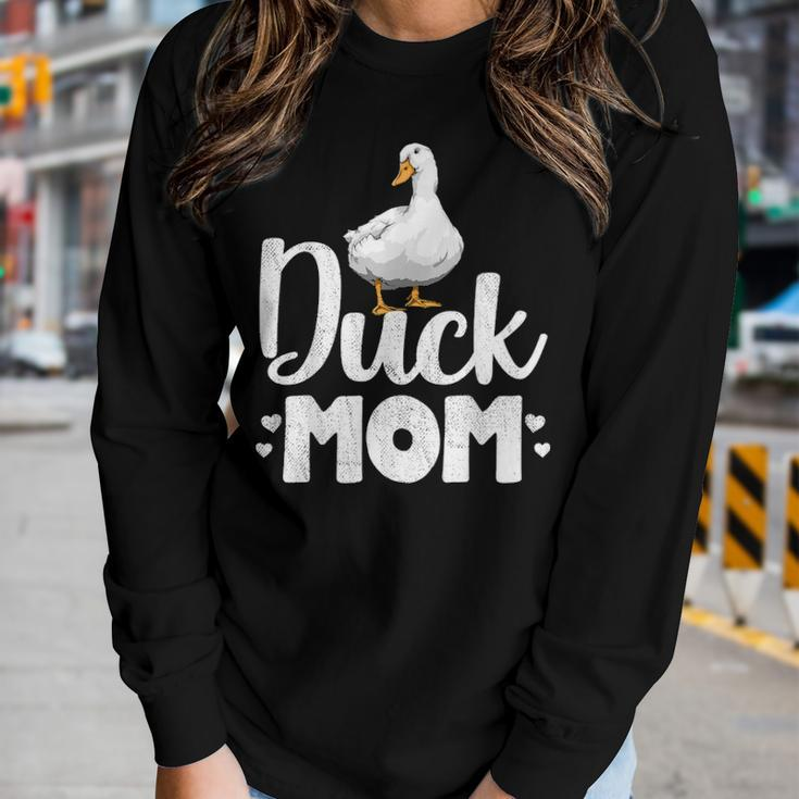Duck Mom Funny Water Duckling Gifts Women Graphic Long Sleeve T-shirt Gifts for Her