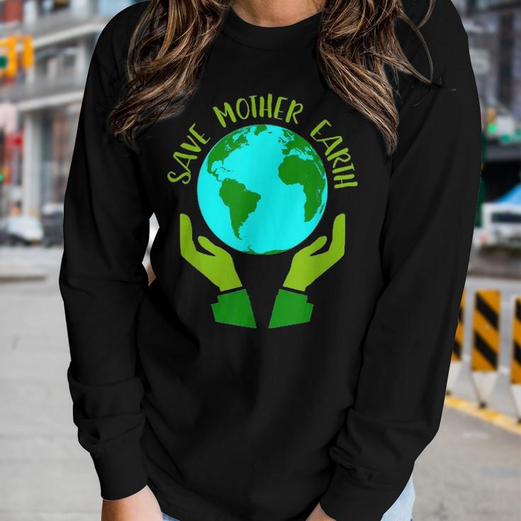 Earth Day Save Mother Earth Gift Women Graphic Long Sleeve T-shirt Gifts for Her