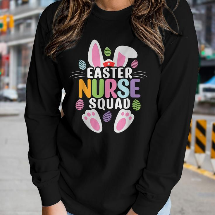 Easter Nurse Squad Crew Group Team Bunny Eggs Matching Women Long Sleeve T-shirt Gifts for Her
