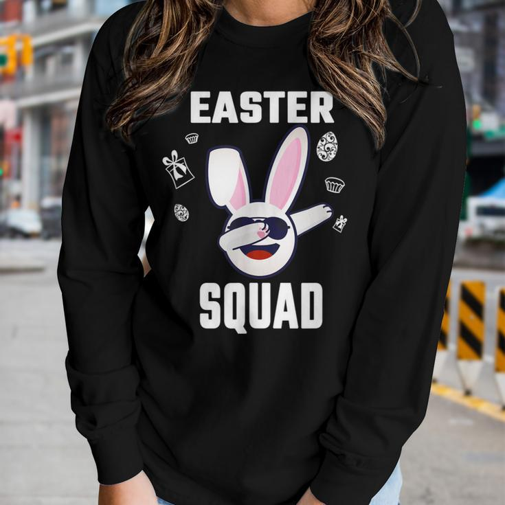 Easter Squad Family Matching Easter Day Group Men Women Kids Women Long Sleeve T-shirt Gifts for Her