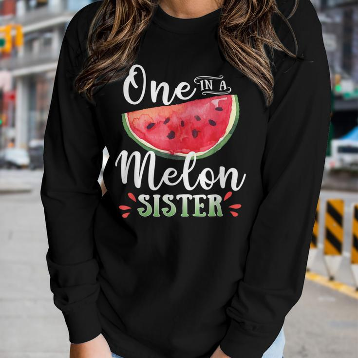 Family Watermelon Matching Group One In A Melon Sister Women Long Sleeve T-shirt Gifts for Her