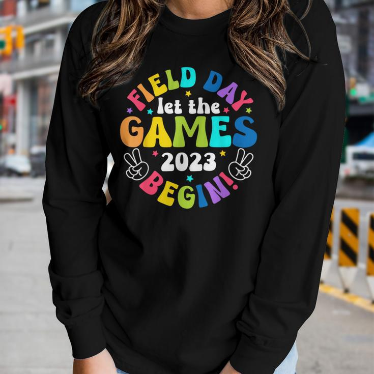 Field Day Let Games Start Begin Kids Boys Girls Teachers Women Long Sleeve T-shirt Gifts for Her