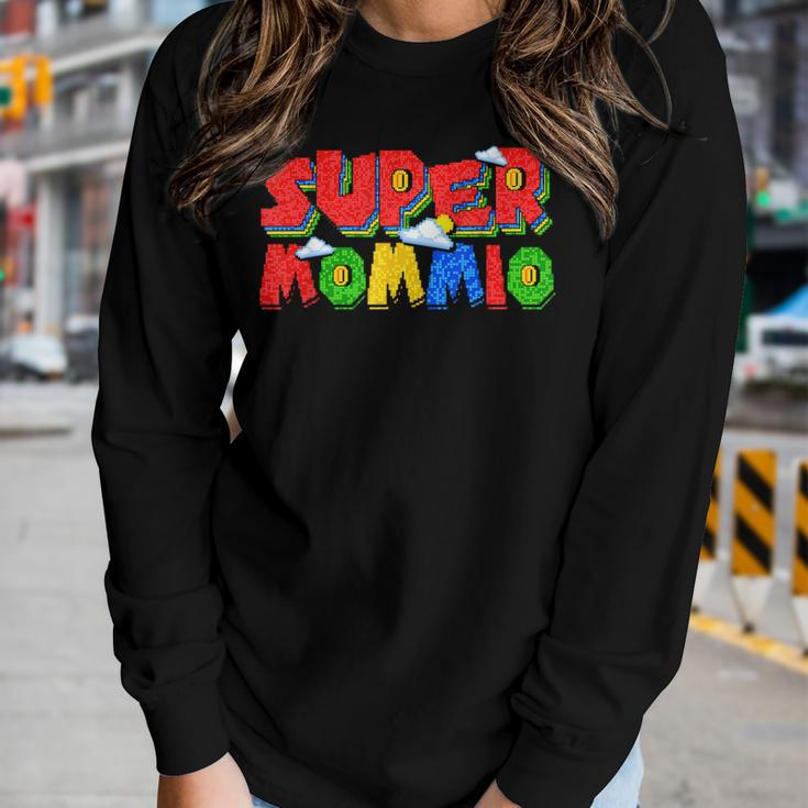 Gamer Mommio Super Mom From Kids Women Long Sleeve T-shirt Gifts for Her