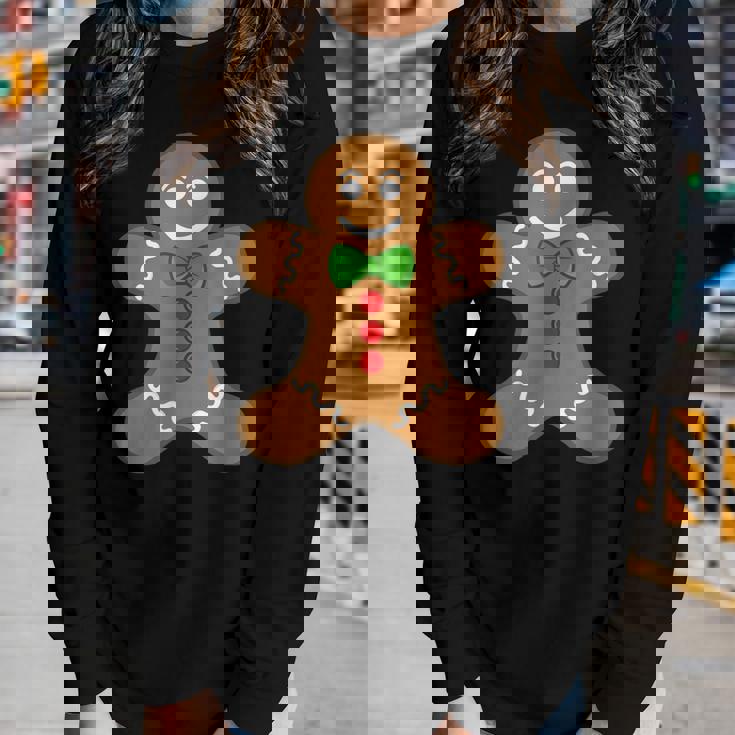 Gingerbread Man Christmas Cookie Baking Holiday Tee Women Long Sleeve T-shirt Gifts for Her Gingerbread Man Christmas Cookie Baking Holiday Tee Women Long Sleeve T-shirt Gifts for Her