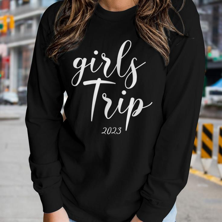 Womens Girls Trip 2023 Vacation Weekend Getaway Party Women Long Sleeve T-shirt Gifts for Her