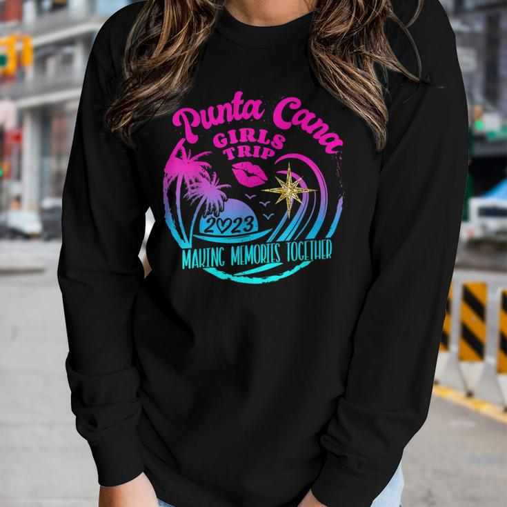 Girls Trip Punta Cana 2023 Womens Weekend Vacation Birthday Women Long Sleeve T-shirt Gifts for Her