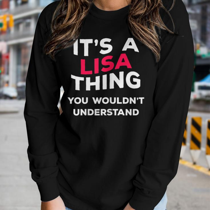 Its A Lisa Thing Funny Name Gift Women Girls Women Graphic Long Sleeve T-shirt Gifts for Her