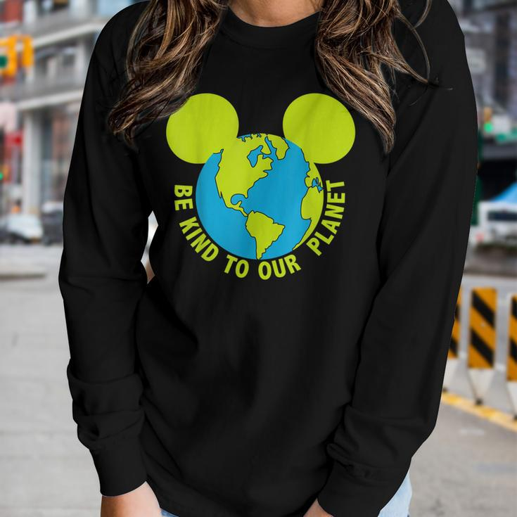 Be Kind To Our Planet Earth Day Lovers Women Long Sleeve T-shirt Gifts for Her
