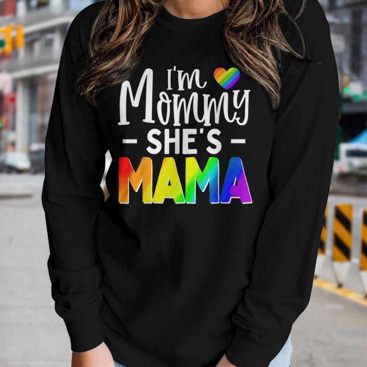 Lesbian Mom Gay Pride Im Mommy Shes Mama Lgbt Women Long Sleeve T-shirt Gifts for Her