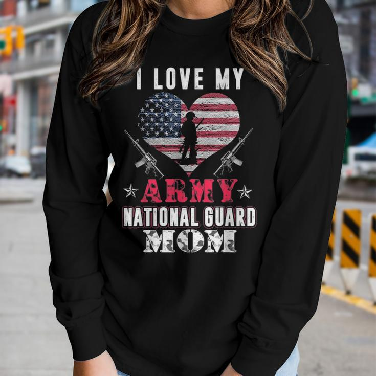 Love My Us Army National Guard Mom V2 Women Graphic Long Sleeve T-shirt Gifts for Her