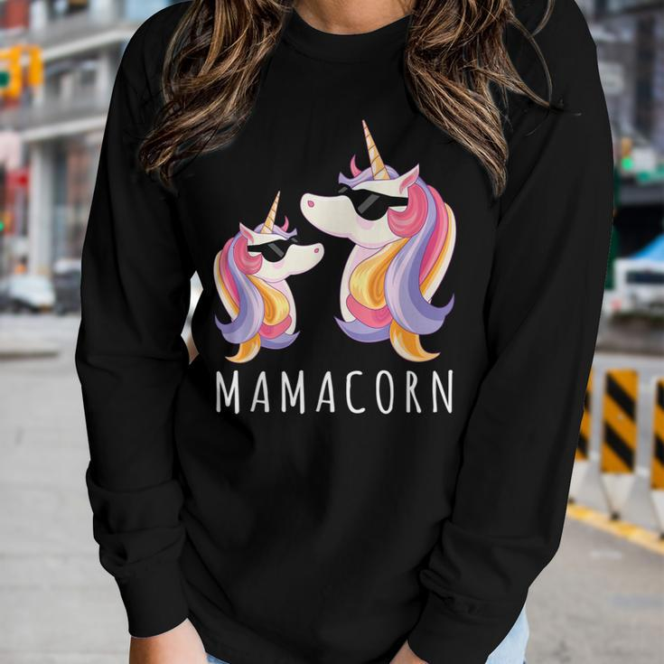 Mamacorn Mama Unicorn Mom And Baby Christmas Women Long Sleeve T-shirt Gifts for Her