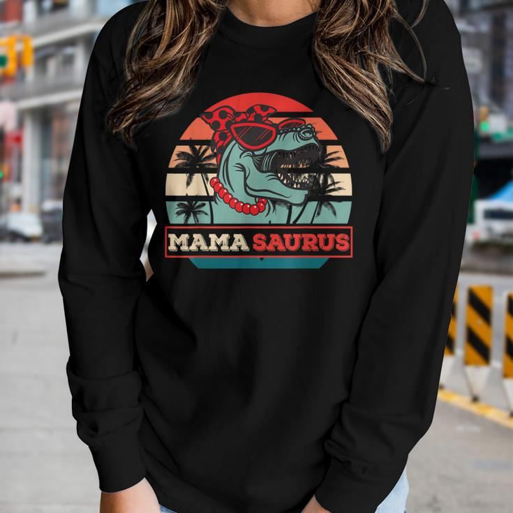 MamasaurusRex Dinosaur Mama Saurus Family Mothers Women Long Sleeve T-shirt Gifts for Her