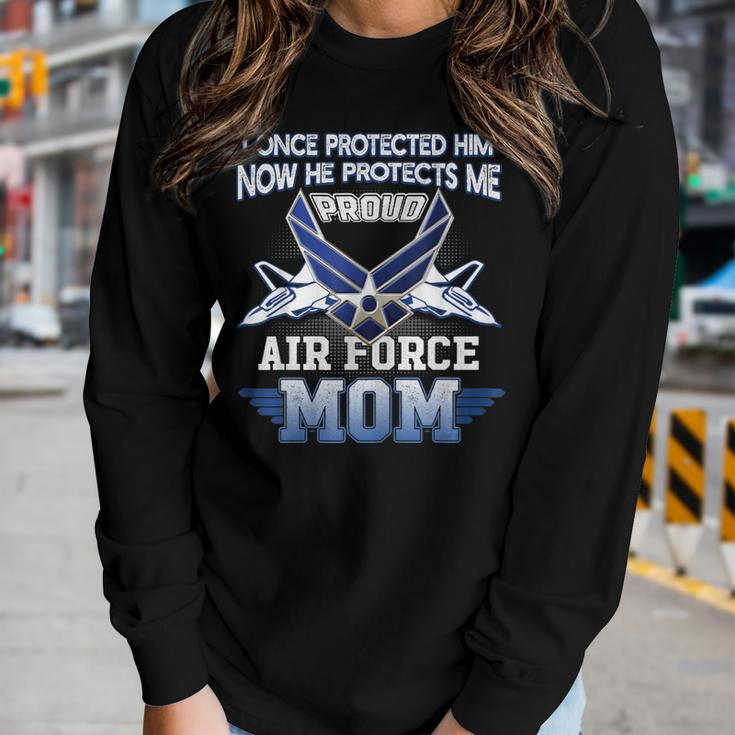 Meaningful Quote Airforce Mom Mommy Mama Women Long Sleeve T-shirt Gifts for Her
