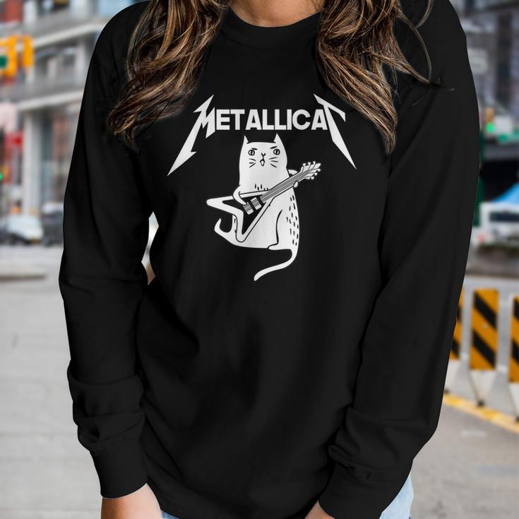 Mettalicat Rock Band Guitar Christmas Women Long Sleeve T-shirt Gifts for Her