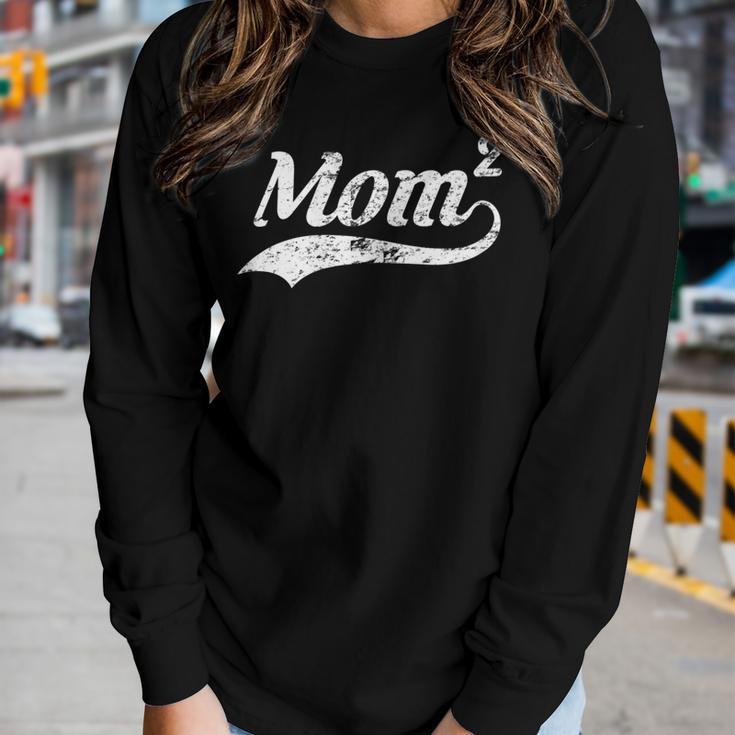 Mom Of 2 Mother Of Two Kids Mama Mom2 Women Long Sleeve T-shirt Gifts for Her