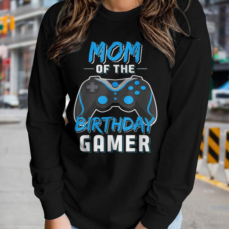 Mom Of The Birthday Gamer Birthday Boy Gaming Women Long Sleeve T-shirt Gifts for Her