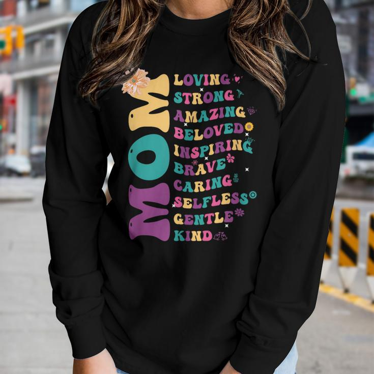 Mom Loving Strong Amazing Best Mom Ever Mommy Women Long Sleeve T-shirt Gifts for Her