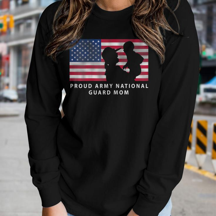 National Guard Mom Army Proud Mom Women Long Sleeve T-shirt Gifts for Her